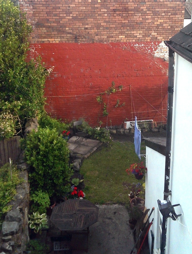 Garden from upstairs July 2013